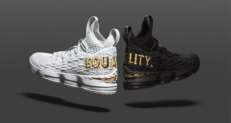 lebron 15 equality black and white for sale