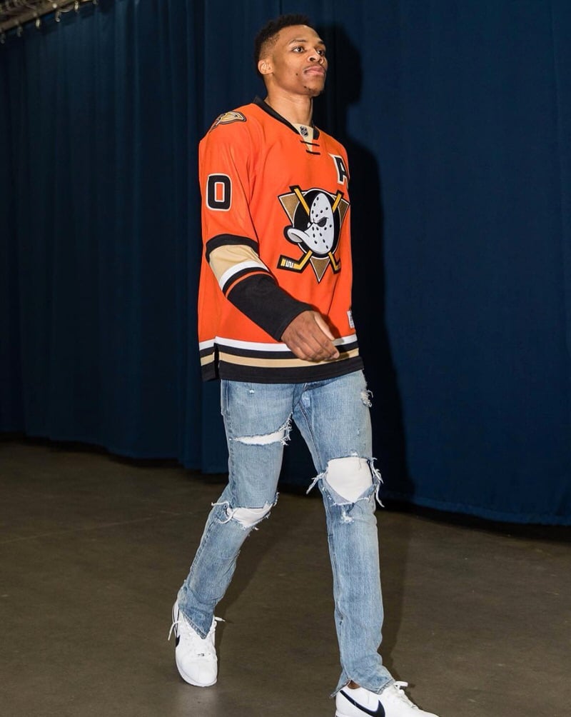 Ducks fly together, but Russ is leading this squad's style.