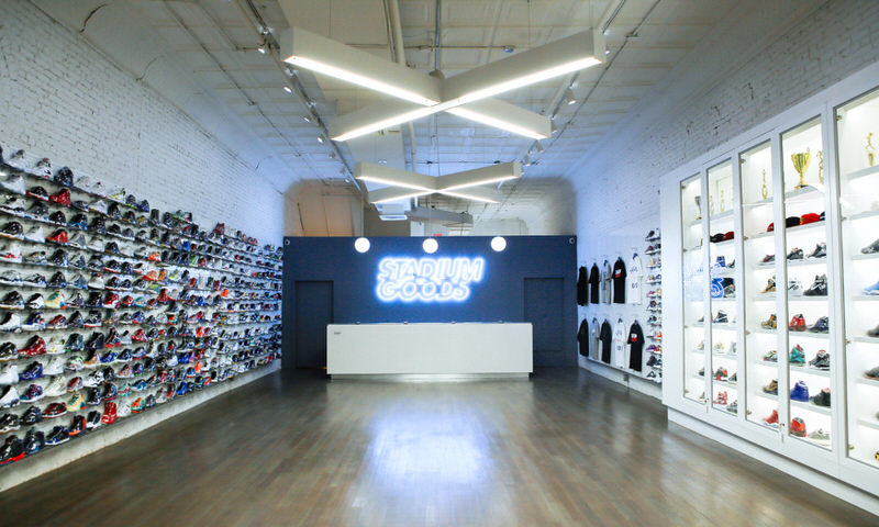 Stadium Goods SoHo store located at 47 Howard St