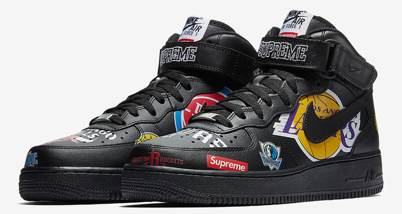 air force 1 x supreme black