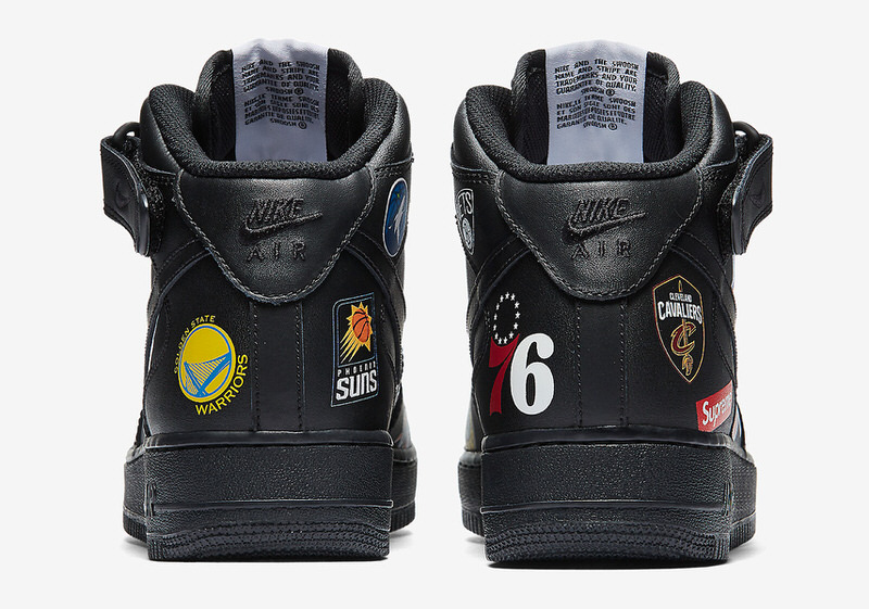 Supreme x Nike Air Force 1 Mid "Black"