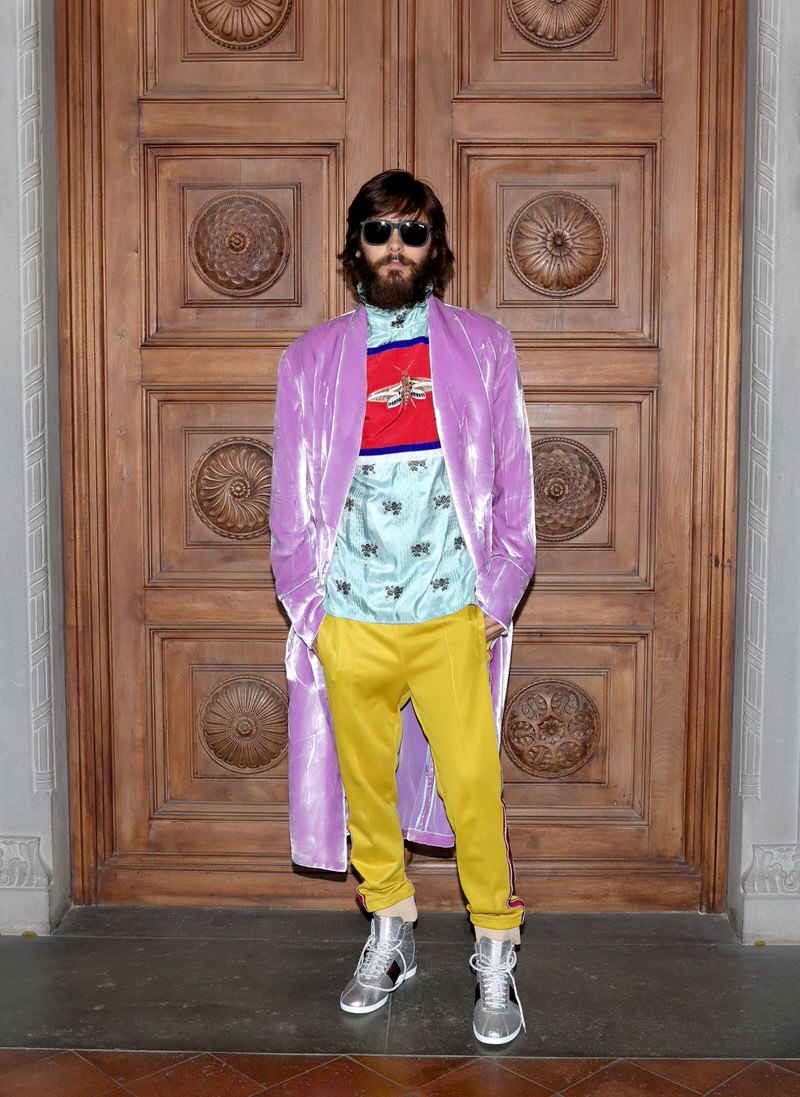 Jared Leto is from the future. They dress like this there.