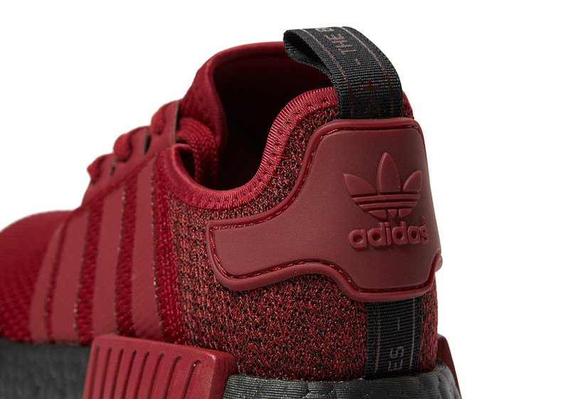 maroon adidas nmd