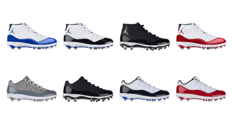 jordan low top cleats