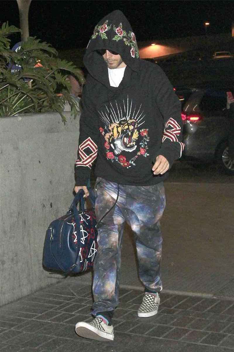 That Gucci sweatshirt is fly and those galaxy pants are out of this world - like literally. Maybe just stick with the hoodie inspiration here.