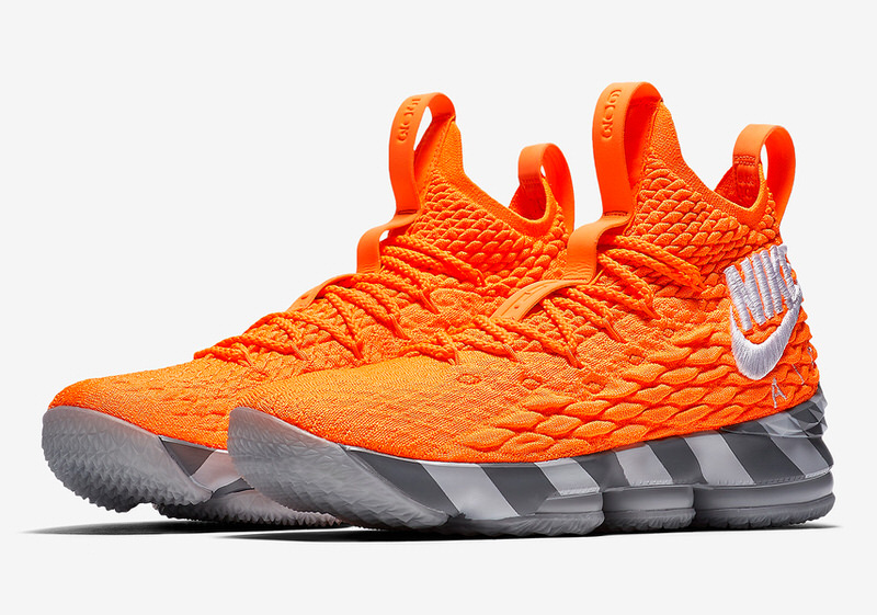 lebron 15 orange box nike