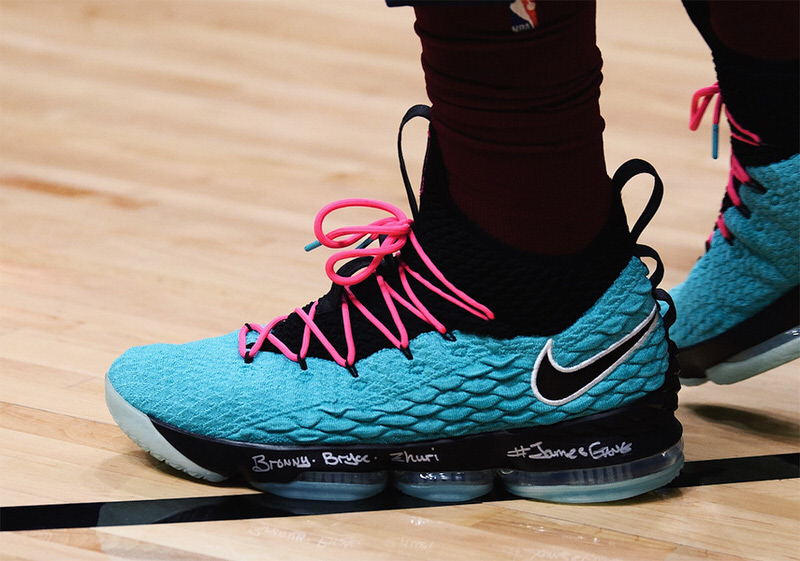 lebron 15 south beach shoes