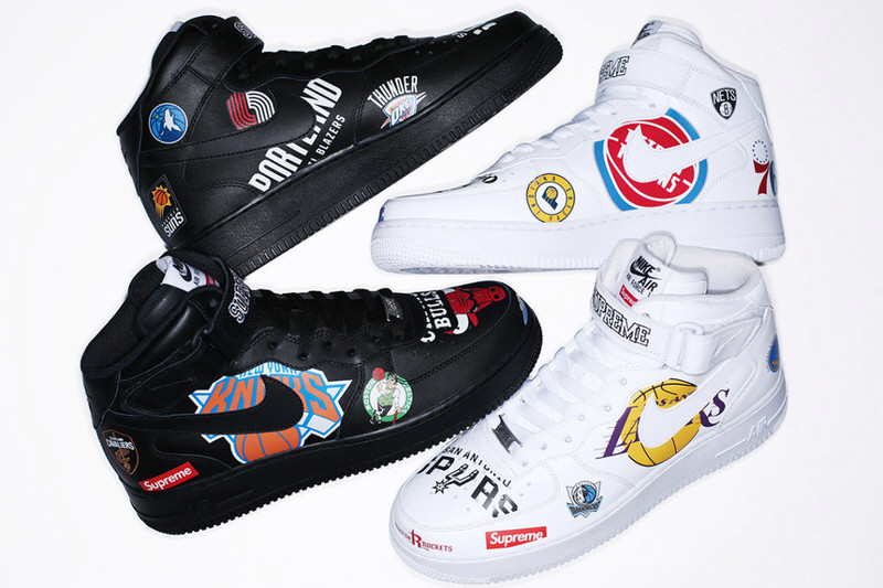 Supreme x NBA x Nike Air Force 1 Mid Pack