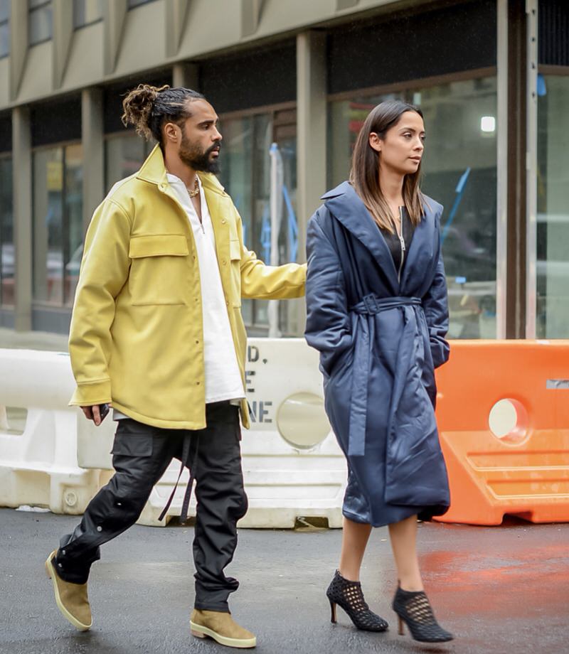 Inspired by the court and ready for the streets. Jerry references nostalgic NBA warm-ups for his inspiration on the new Fear of God pants.