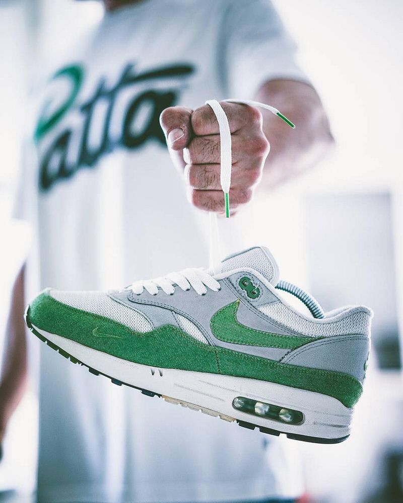 Patta x Nike Air Max 1 "Chlorophyll" via: @elzapatillaztio