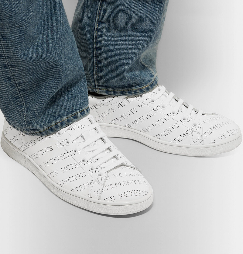 Vetements Perforated Logo Sneakers