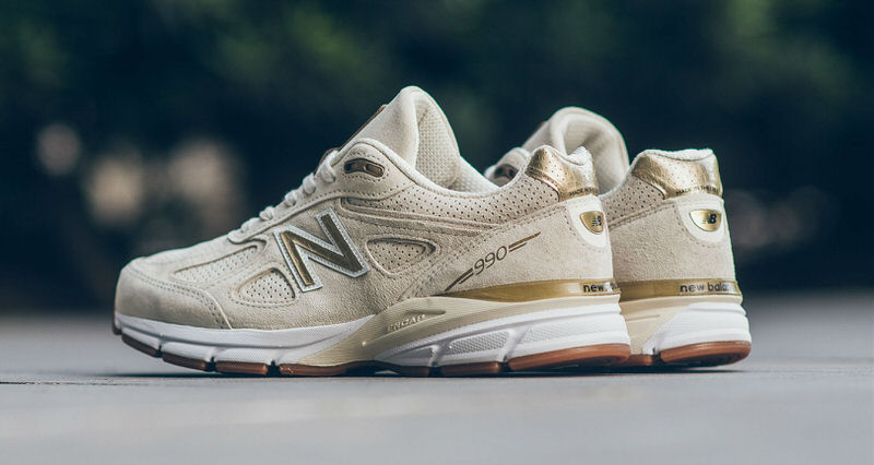 white and gold new balance