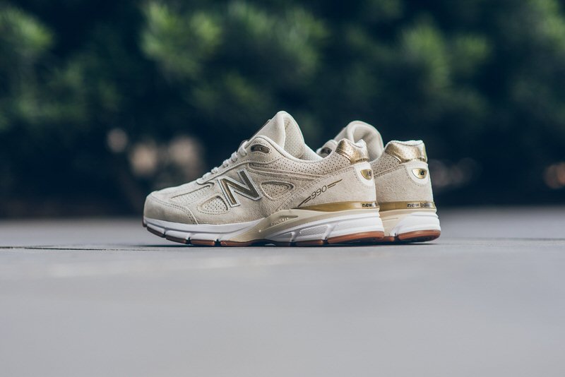 new balance gold white