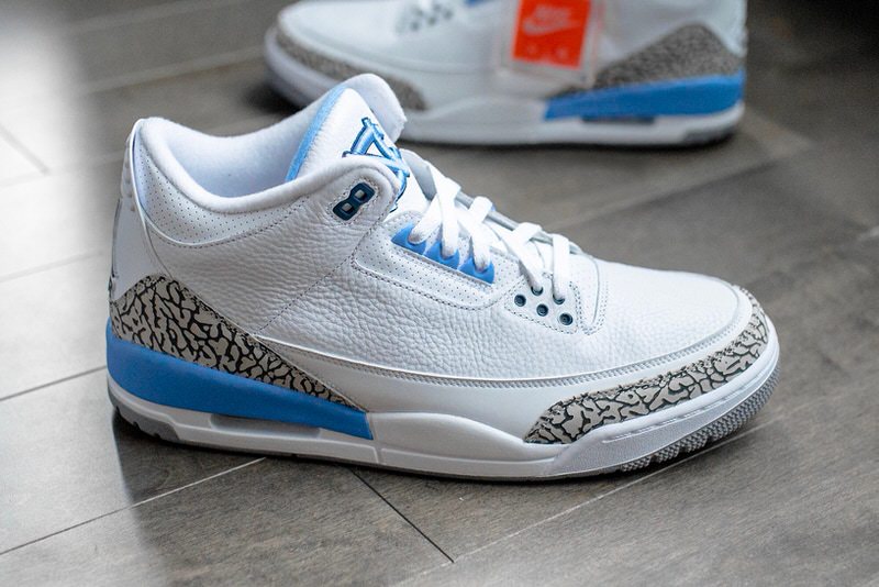 Air jordan best sale 3 carolina blue