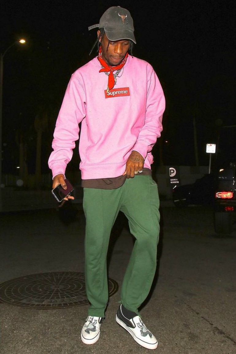 travis scott pink shoes