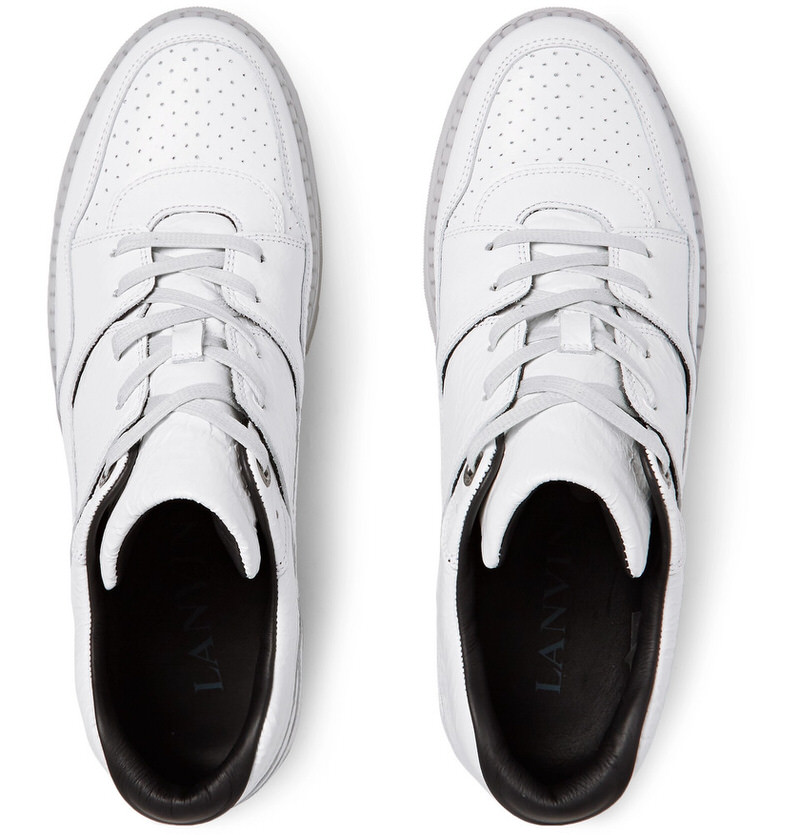 Lanvin Textured Leather Sneakers