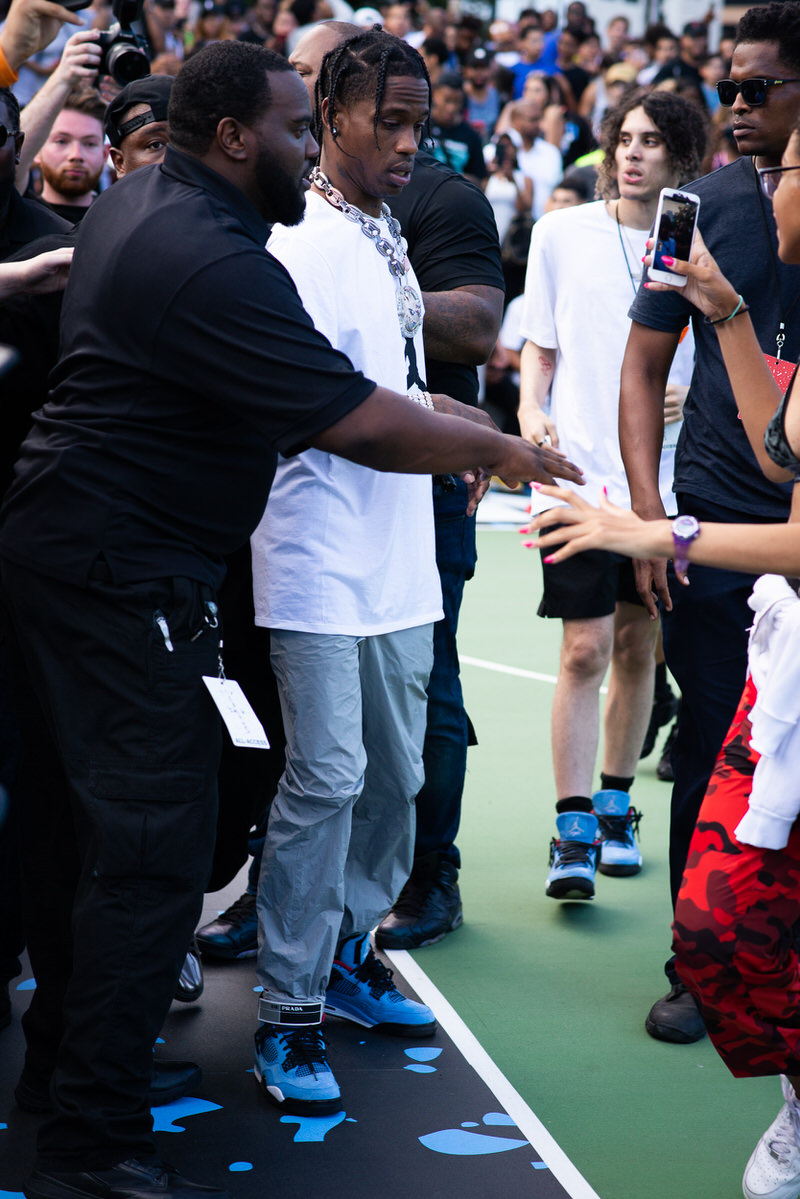 Travis scott wearing hotsell cactus jack 4s