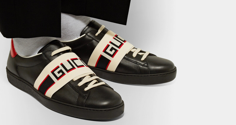 Gucci Logo Print Sneakers // Available Now | Nice Kicks