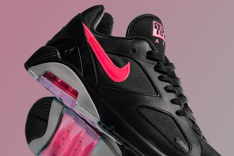 Nike Air Max 180 Black/Pink Blast // Available Now | Kicks