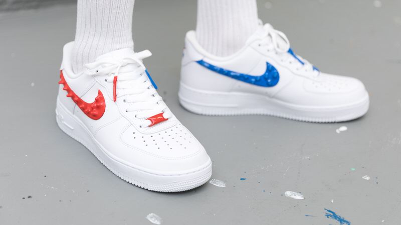 Custom Nike Air Force 1 Drips with Rubber Branding