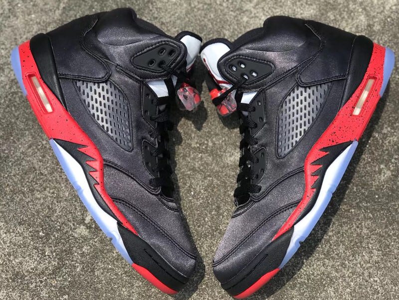 jordan 5 black satin red Shop Clothing 