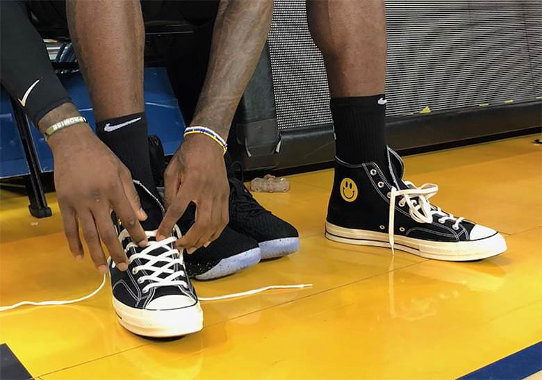 LeBron James Dons "Bootleg" Chucks with Nike Swoosh from Chinatown Market | Nice
