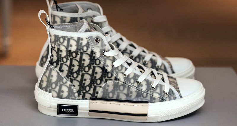 dior converse trainers