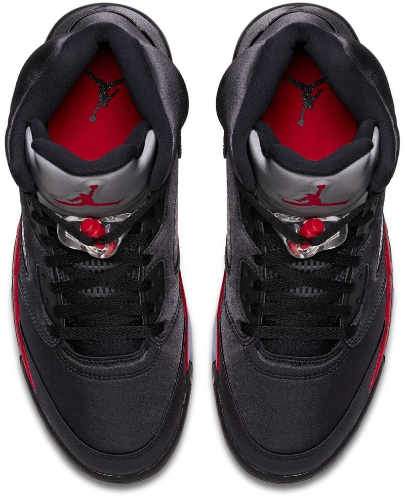 Air Jordan 5 Satin Black/Red