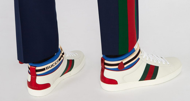 Gucci Kids Intarsien-Schal mit GG Blau