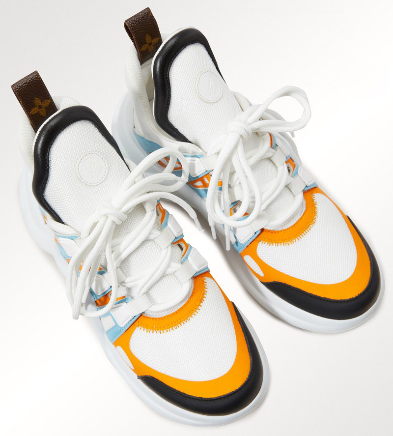 Louis Vuitton Lv Archlight Sports Shoes Orange in Blue