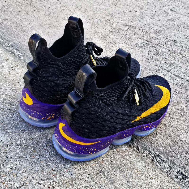 lebron 15 purple and gold