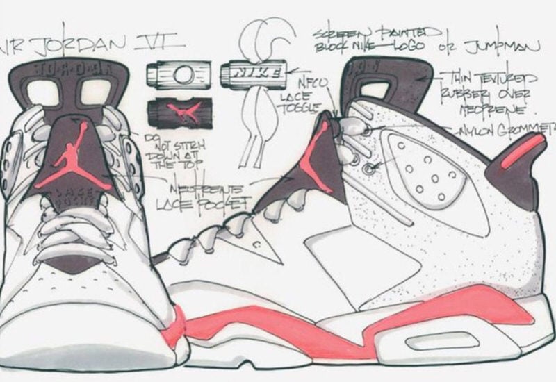 Air Jordan 6 Sketch