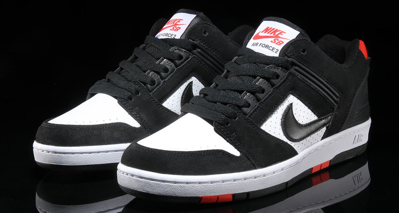 Nike SB Air Force II Low (Black/White)