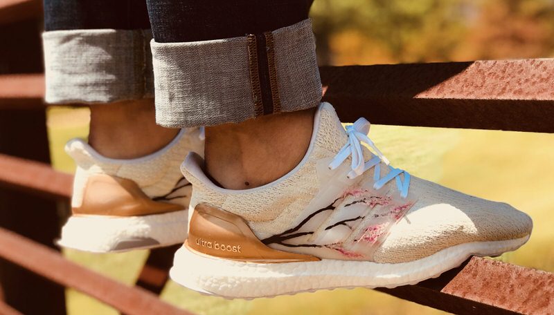 Cherry Blossom Tree Blooms on Custom adidas Ultra Boost | Nice Kicks