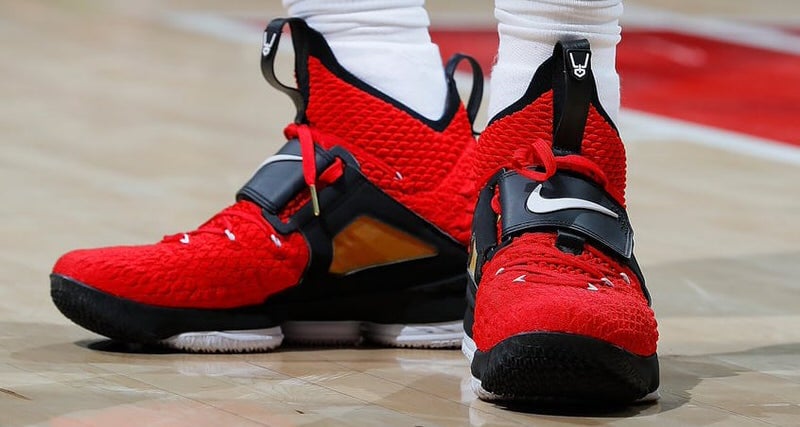 lebron deion shoes red