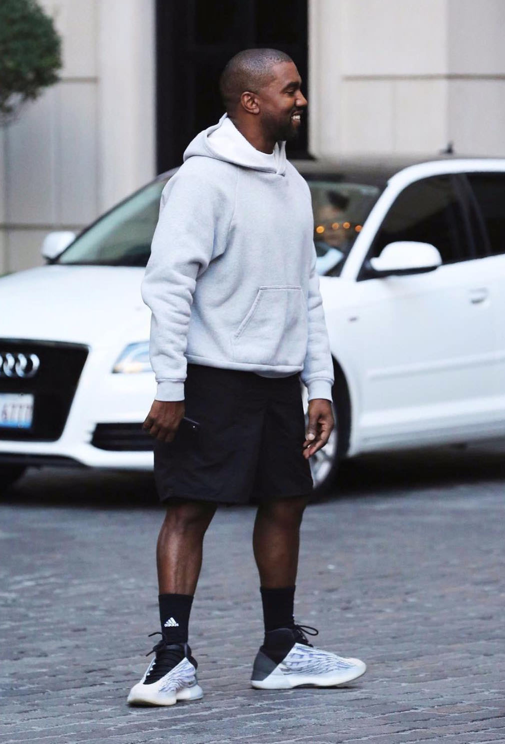 kanye wearing yeezy sesame