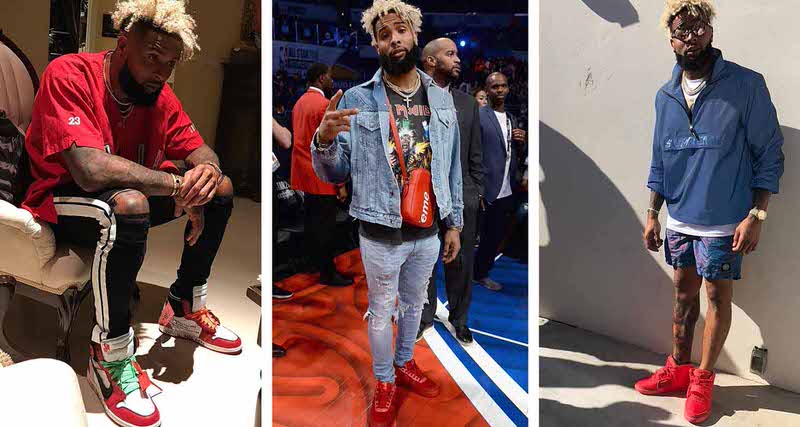Odell Beckham Jr. Wears Louis Vuitton x Supreme and Off-White x