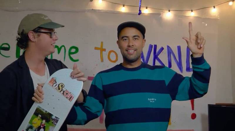 Even though Supreme has plenty of wild offerings, Eric Koston's usually sticking to the more neutral offerings. And he's an OG Supreme collector.