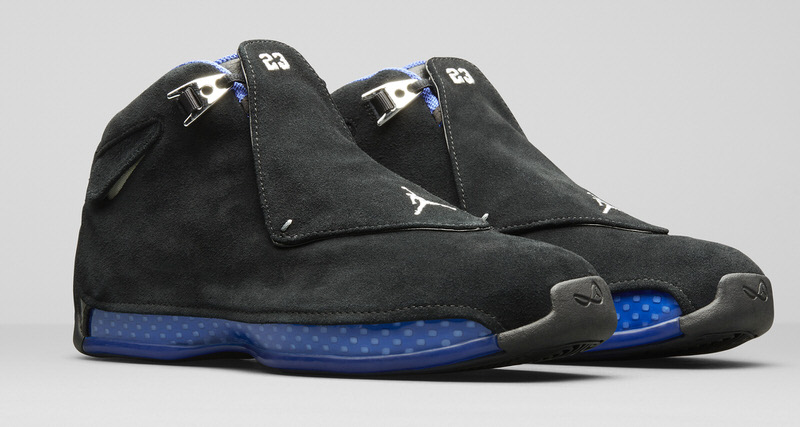 jordan 18 blue and black