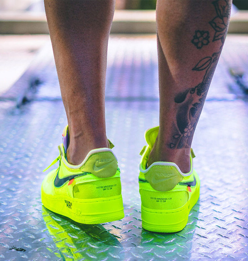 Off White x Nike Air Force 1 Low "Volt"