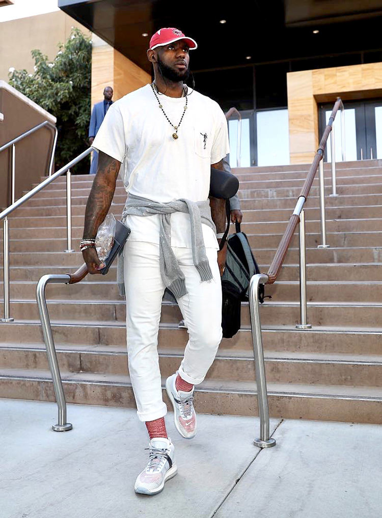 LeBron James demonstrating why John Elliott remains to be one of his favorite brands.