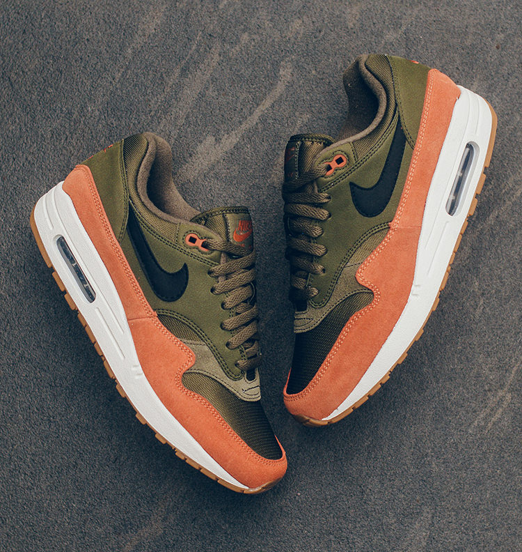 nike air max 1 olive canvas