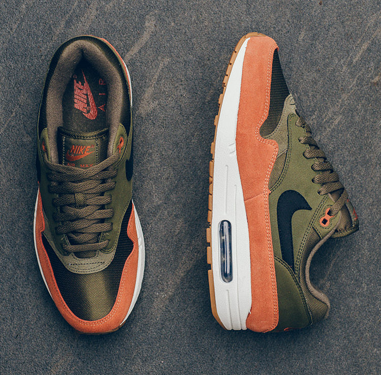 nike air max 1 olive canvas