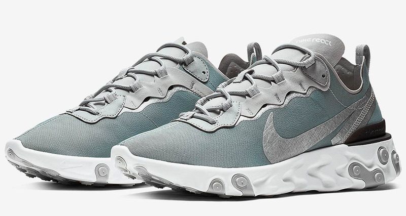 nike react element 55 silver