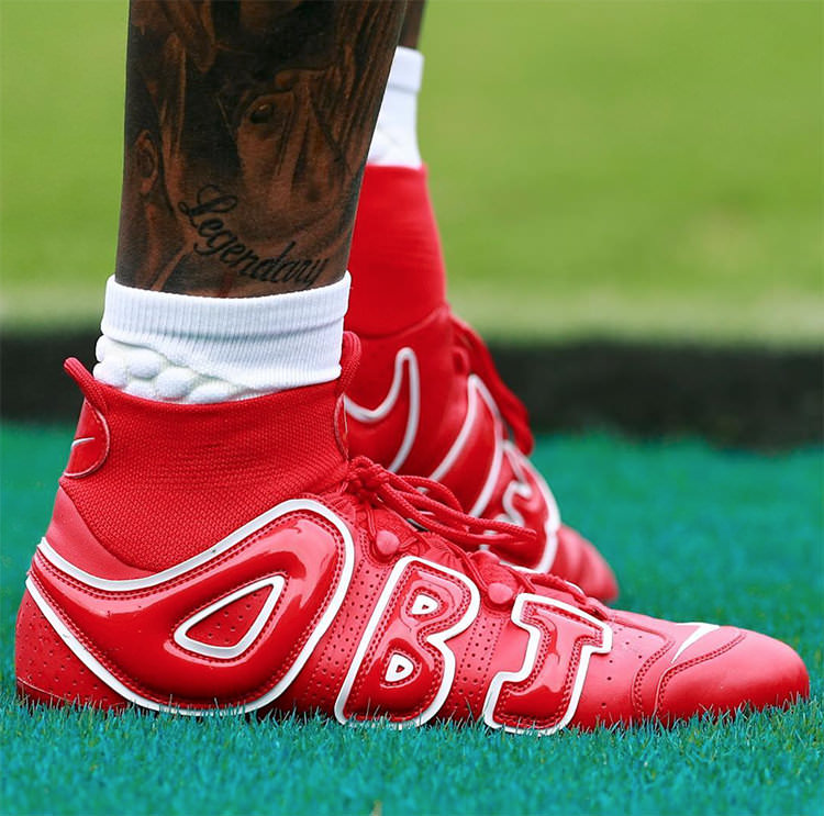 Odell Beckham Jr.'s Custom Supreme x Louis Vuitton x Nike Cleats