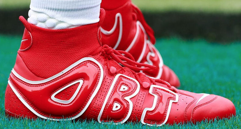 Odell Beckham Jr. Has Supreme Uptempo Inspired Nike Cleats for