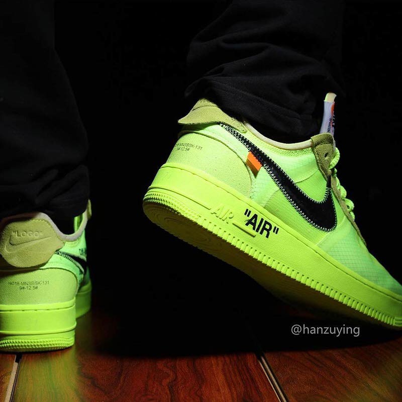 Off White x Nike Air Force 1 Low "Volt"