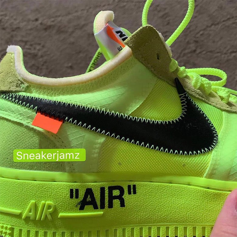 Off White x Nike Air Force 1 Low "Volt"