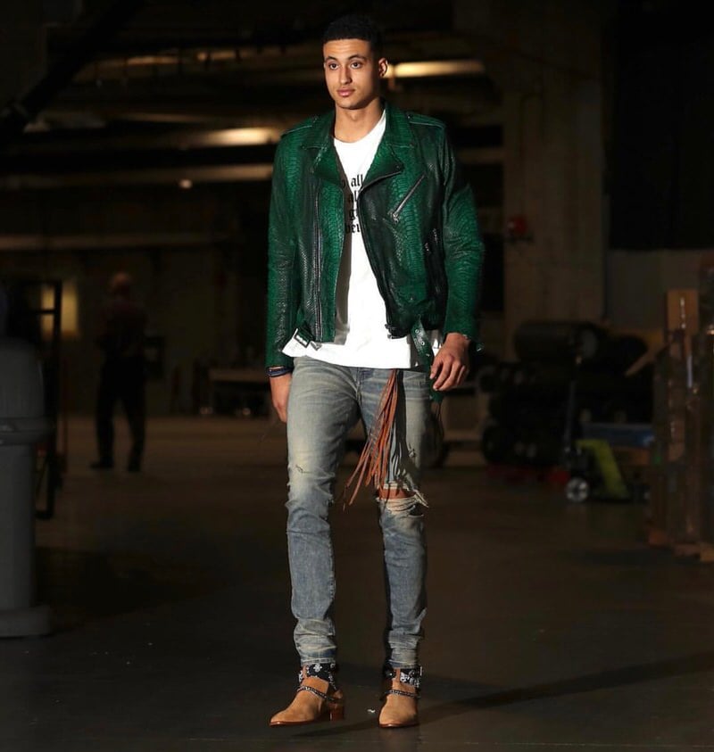Kyle Kuzma went as Mike Amiri for Halloween. He even wore all his brand's clothes.