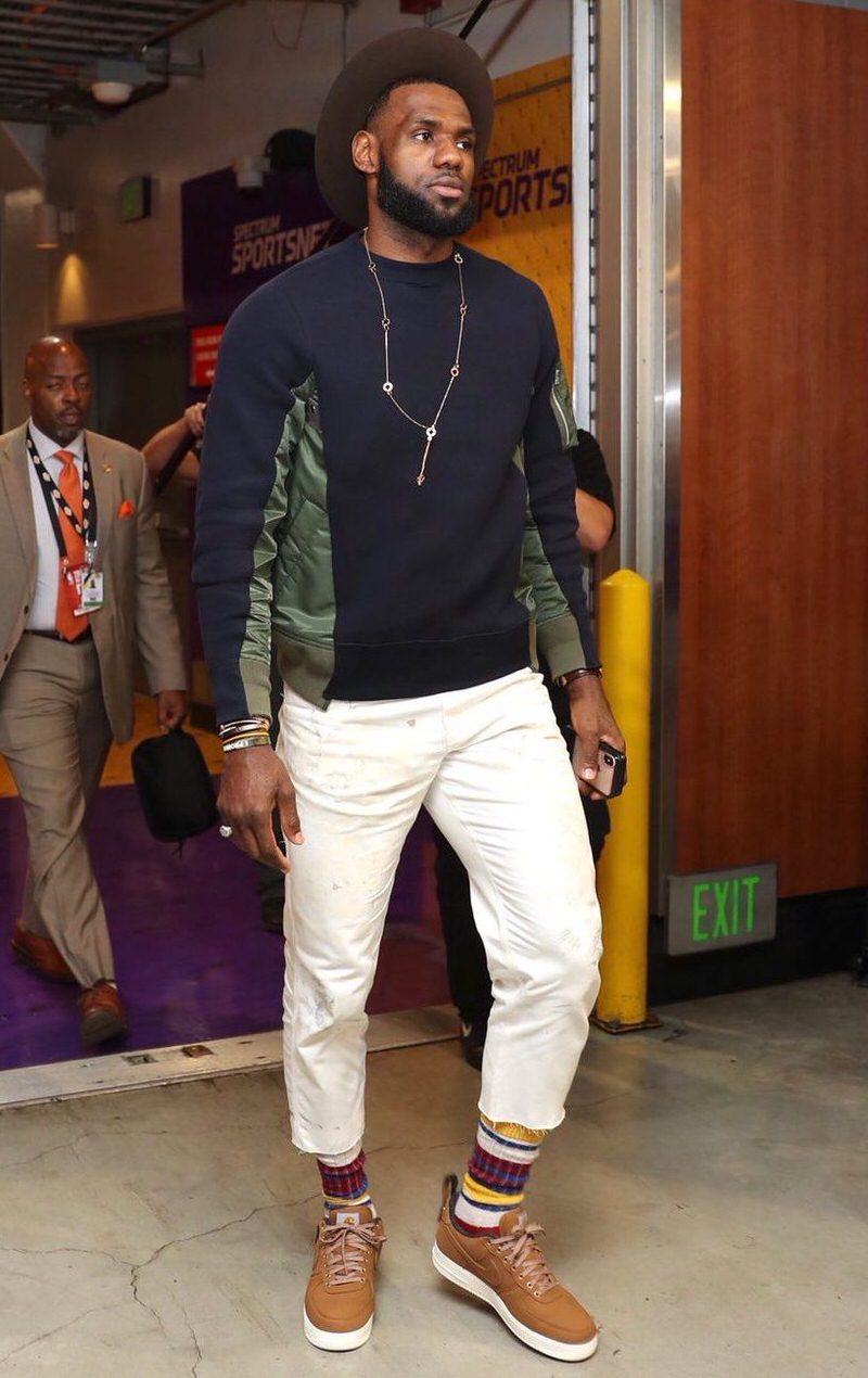 Workwear is going to be one of the top trends over the next several season. According to King James, it looks like it applies to footwear as well.